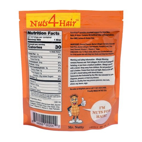 Image of Nuts4Hair® - Collagen Complex Peanut Butter Powder (5 Pack)