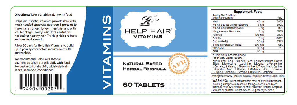 3 Pack of Help Hair® Vitamins